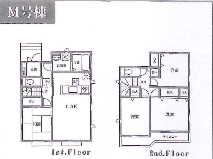Floor plan. (M), Price 30,800,000 yen, 4LDK, Land area 125.02 sq m , Building area 93.56 sq m