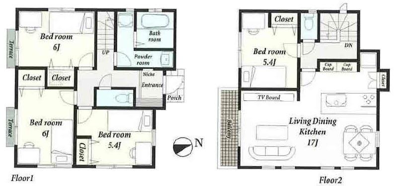 Floor plan. (R- (11) -3 Building), Price 31,400,000 yen, 4LDK, Land area 125.2 sq m , Building area 94.81 sq m