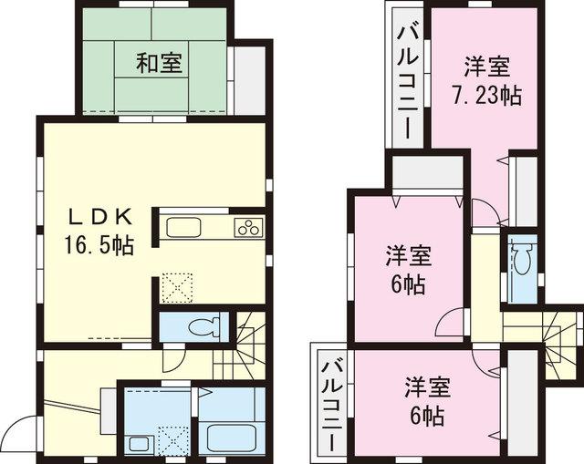 Floor plan. 33,960,000 yen, 4LDK, Land area 125.56 sq m , Building area 100.19 sq m