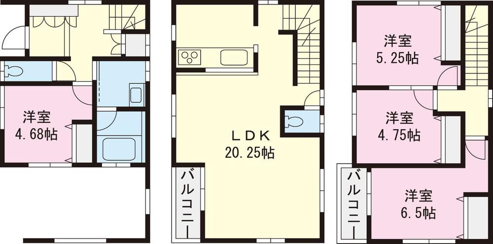Floor plan. (28 Building), Price 35,800,000 yen, 4LDK, Land area 55 sq m , Building area 100.19 sq m