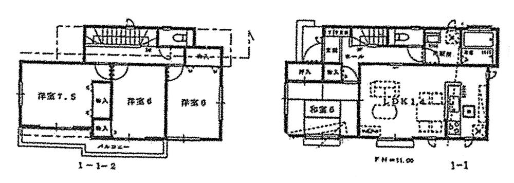 Floor plan. (1 Building), Price 50,300,000 yen, 4LDK, Land area 130.38 sq m , Building area 98.12 sq m