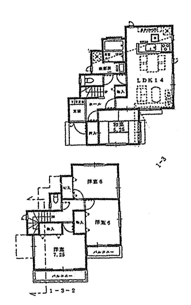 Floor plan. (3 Building), Price 49,800,000 yen, 4LDK, Land area 130.38 sq m , Building area 96.87 sq m