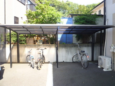 Other common areas. There are bicycle parking on site
