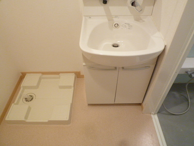 Washroom. Glad Bathroom Vanity