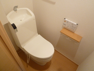 Toilet. It comes with warm water cleaning toilet seat