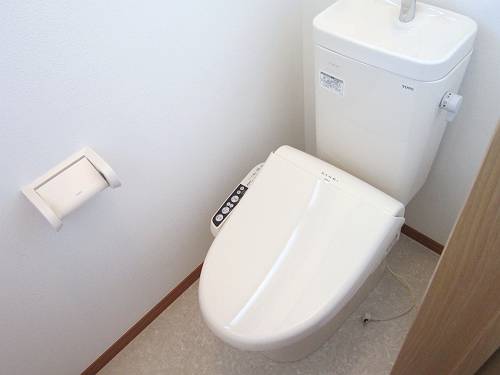 Toilet. Second floor toilet with warm water washing toilet seat ☆