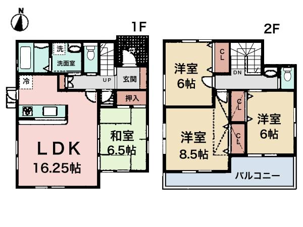 Floor plan. (A Building), Price 43,800,000 yen, 4LDK, Land area 199.51 sq m , Building area 118.02 sq m