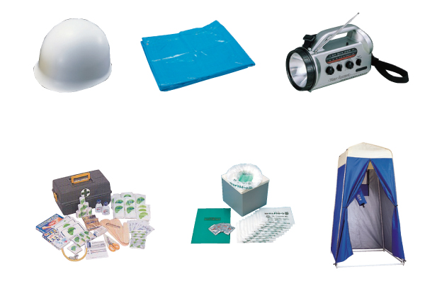 earthquake ・ Disaster-prevention measures.  [Disaster prevention warehouse] helmet ・ tool ・ Disaster aid kit, etc., We have a disaster prevention warehouse with a tool that can help in case of emergency and installed on site. (Same specifications)