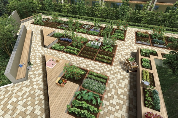 ["Garden Farm"] With wood deck sitting rest home garden space to be provided on site. Or the harvest festival in the resident each other, Spread fun.  ※ Rendering. Is since April 2014 the available. Pay ・ You might appointment