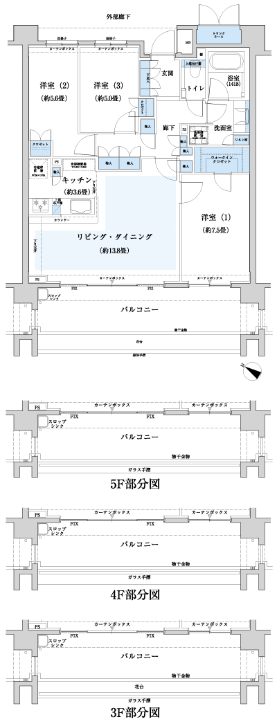 Floor: 3LDK + WIC + TR, the occupied area: 83.05 sq m, Price: 39,700,000 yen, now on sale