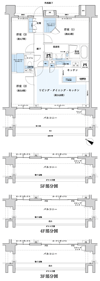 Floor: 3LDK + WTC + WIC, the area occupied: 70.2 sq m, Price: 33,900,000 yen, now on sale