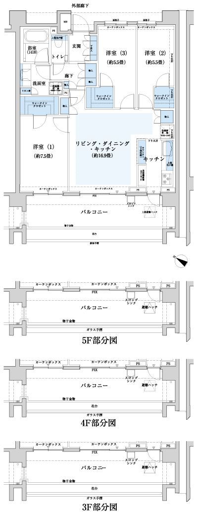 Floor: 3LDK + 3WIC, occupied area: 81.47 sq m, Price: 40,500,000 yen, now on sale