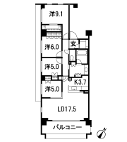 Floor: 4LDK + WIC + SIC + TR, the occupied area: 108.37 sq m, Price: 50,900,000 yen, now on sale