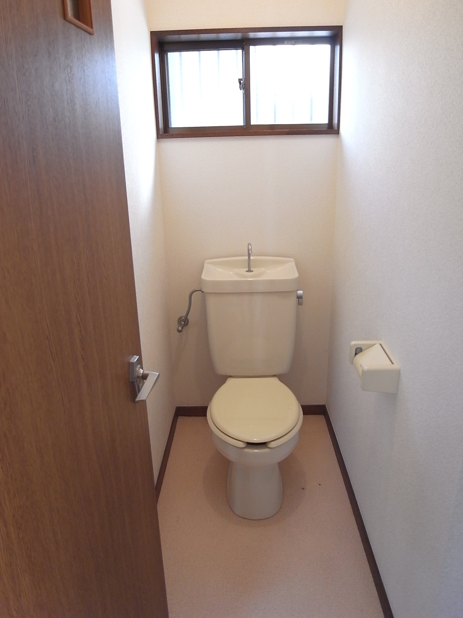 Toilet. Shoe box