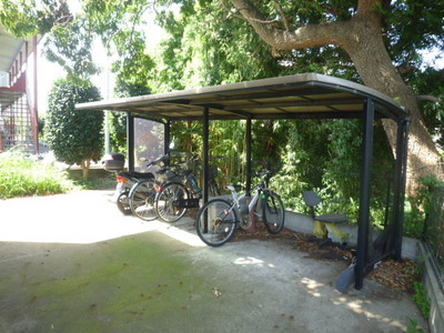 Other common areas. There are bicycle parking on site