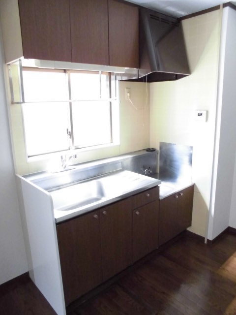 Kitchen. Bright kitchen with a window