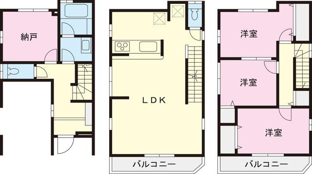 Floor plan. 37,800,000 yen, 3LDK+S, Land area 55.15 sq m , Building area 100.41 sq m