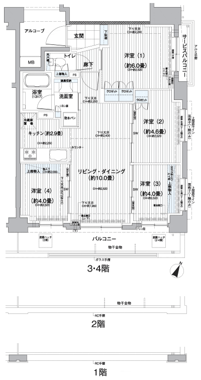 Floor: 4LDK, occupied area: 63.49 sq m, Price: TBD