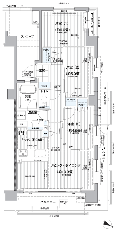 Floor: 3LDK, the area occupied: 62.2 sq m, Price: TBD