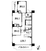 Floor: 3LDK, occupied area: 61.35 sq m, Price: TBD