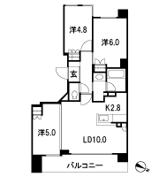 Floor: 3LDK, occupied area: 60.03 sq m, Price: TBD