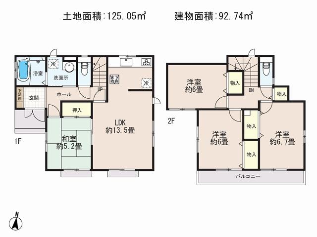 Floor plan. Nice house of strong Iida to earthquake