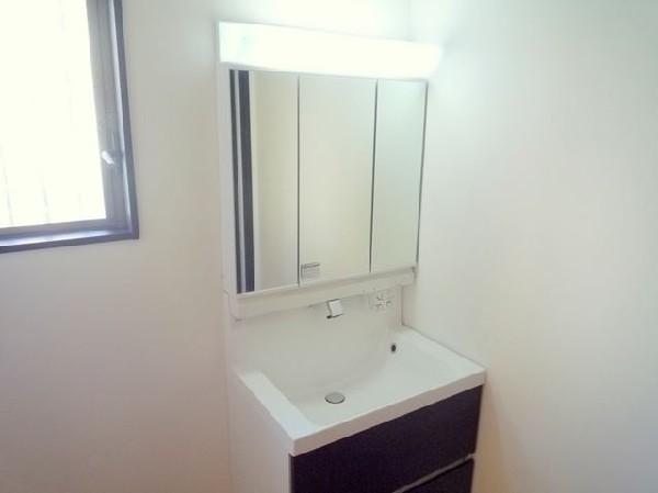 Wash basin, toilet. Bathroom vanity