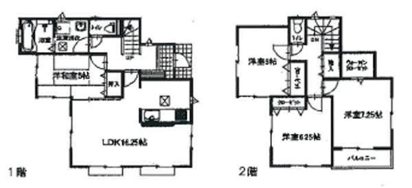 Floor plan. 36,800,000 yen, 4LDK, Land area 137.92 sq m , Building area 99.37 sq m LDK16 quires more. Each Western-style is also 6 Pledge or more and the floor plan of the room.