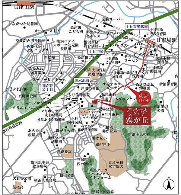 Local guide map.  ※ Near the guide map