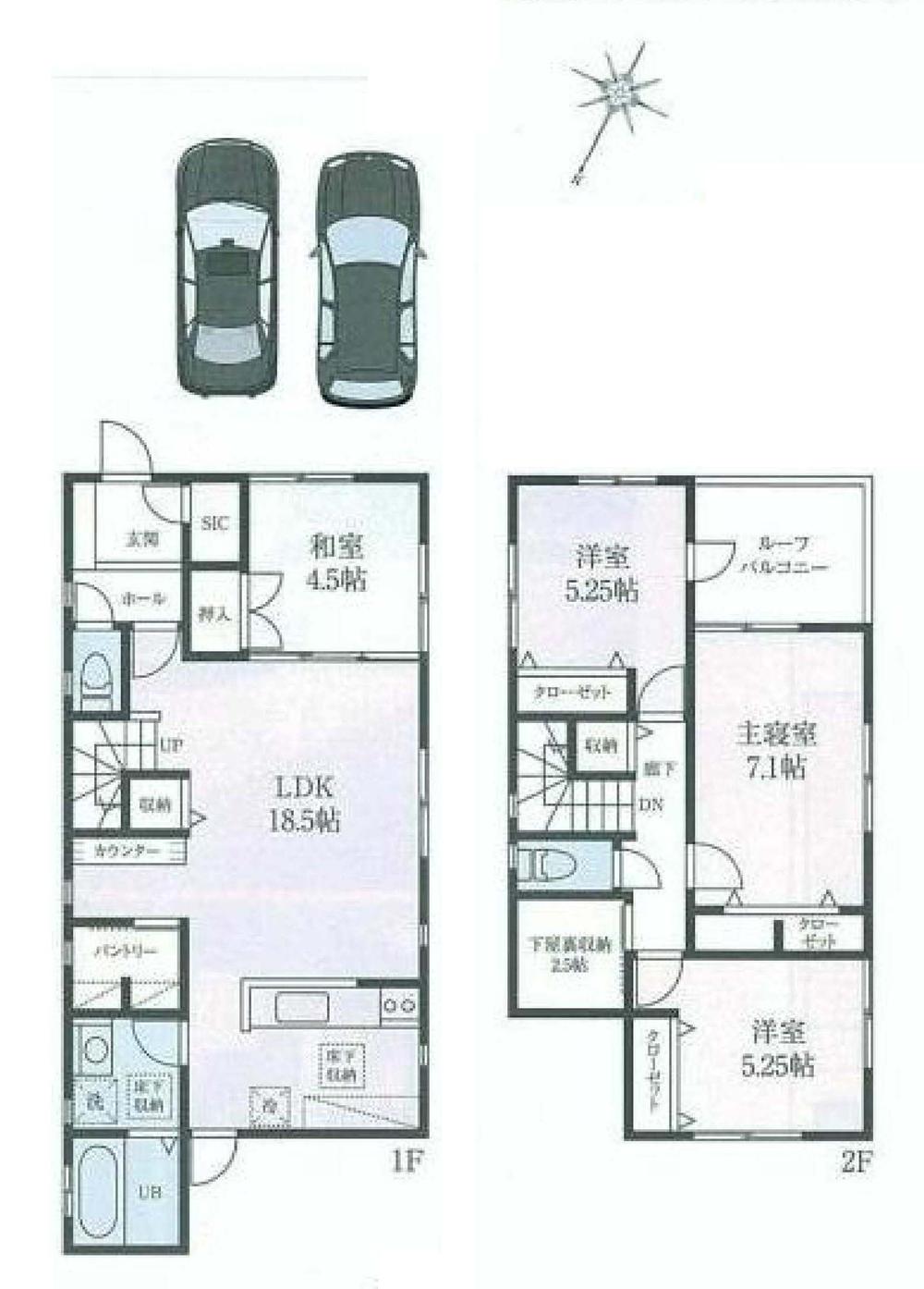 Floor plan. 47,900,000 yen, 4LDK, Land area 137.37 sq m , Building area 99.77 sq m