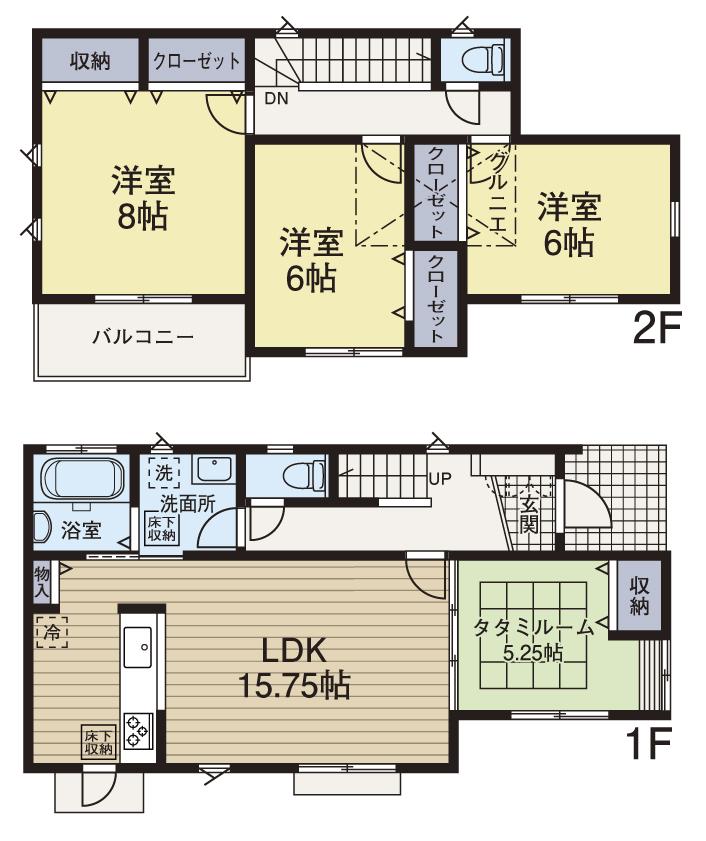 Floor plan. (4), Price 38,800,000 yen, 4LDK, Land area 134.4 sq m , Building area 101.01 sq m