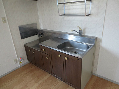Kitchen. You can put a two-burner stove.
