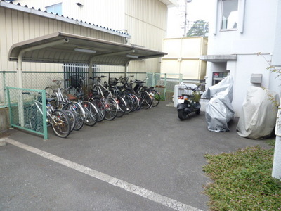 Other common areas. There are bicycle parking on site