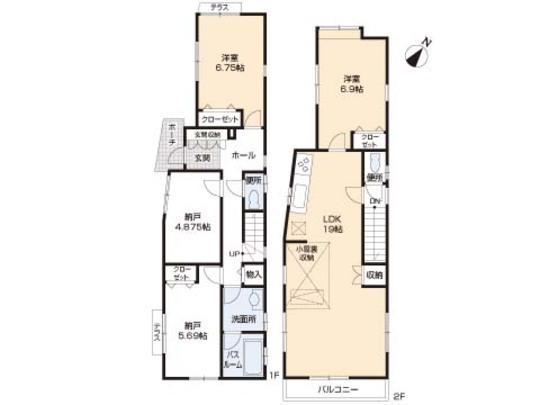 Floor plan. 43,800,000 yen, 2LDK, Land area 111.69 sq m , Building area 100.39 sq m floor plan