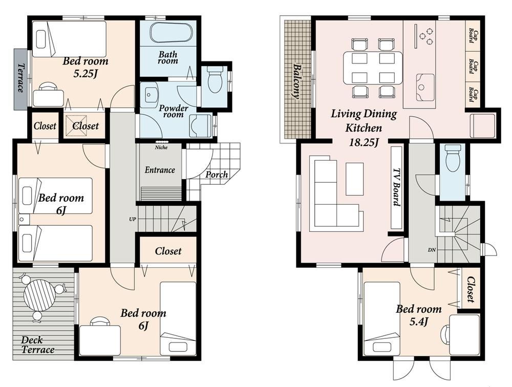 Floor plan. (C Building), Price 31,900,000 yen, 4LDK, Land area 125.03 sq m , Building area 96.46 sq m