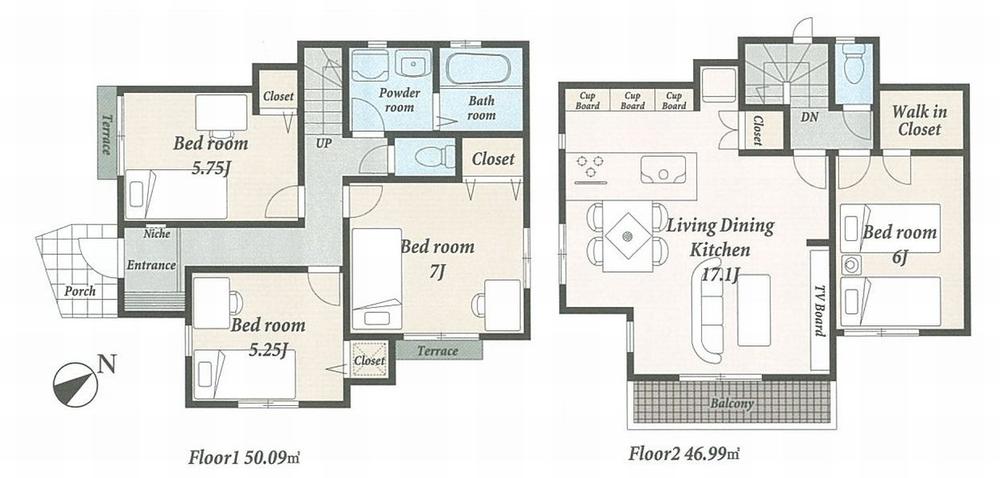 Floor plan. (R-11 6 Building), Price 30,800,000 yen, 4LDK, Land area 125.48 sq m , Building area 97.08 sq m