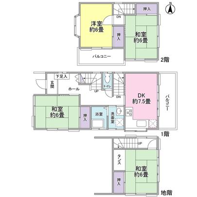 Floor plan. Good views per hill.