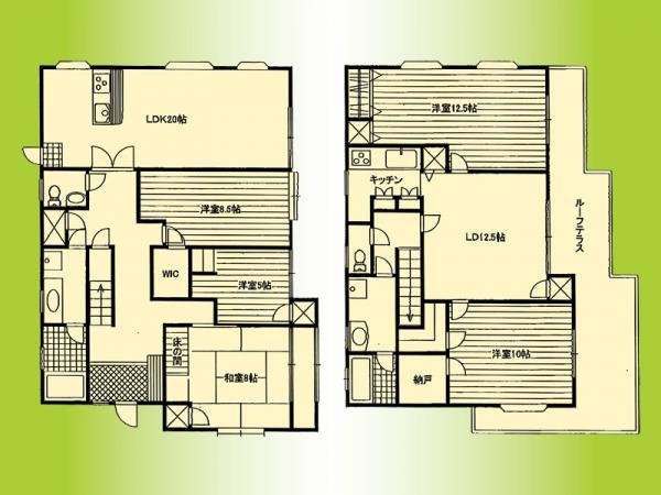 Floor plan. 78 million yen, 7LDK, Land area 385.05 sq m , Building area 216.57 sq m