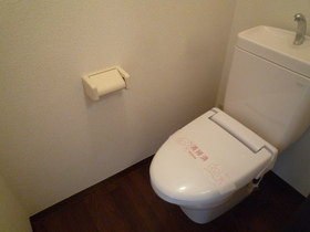 Toilet. Bidet can be installed when it was you have.