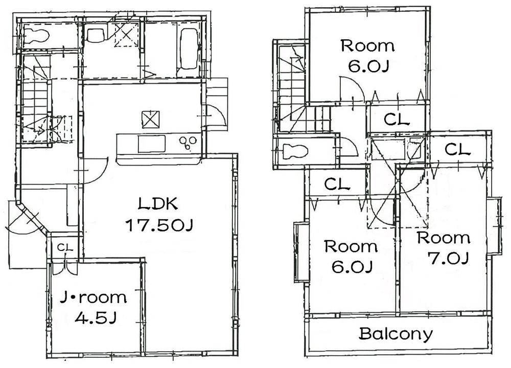 Floor plan. (3 Building), Price 39,160,000 yen, 4LDK, Land area 125.21 sq m , Building area 99.36 sq m