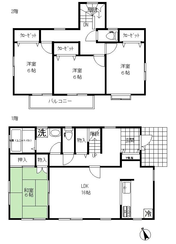 Floor plan. 37,900,000 yen, 4LDK, Land area 133.26 sq m , Building area 105.98 sq m
