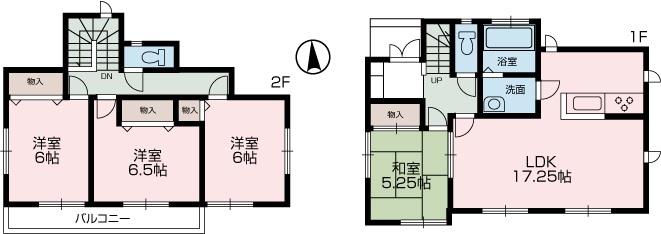 Floor plan. (Building 2), Price 51,800,000 yen, 4LDK, Land area 130.38 sq m , Building area 98.12 sq m