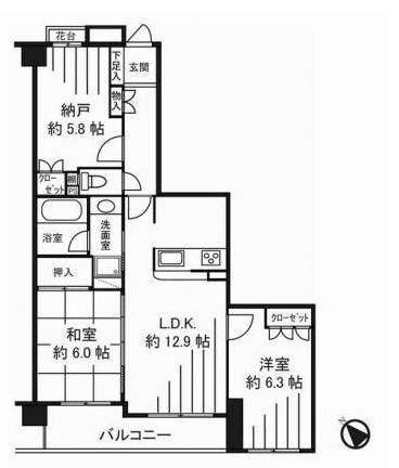 Floor plan. 2LDK+S, Price 19,990,000 yen, Occupied area 67.57 sq m , Balcony area 7.51 sq m per day ・ View ・ Ventilation good 2SLDK
