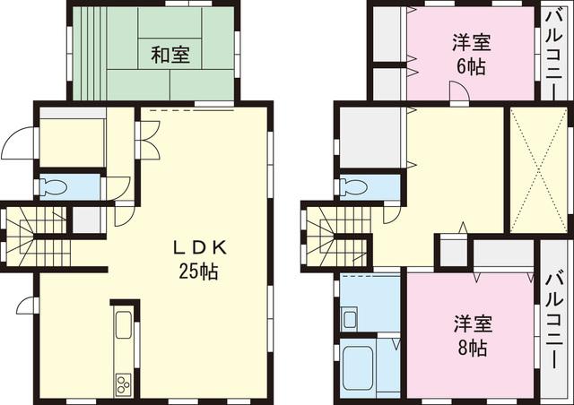 Floor plan. 43,800,000 yen, 3LDK, Land area 194.05 sq m , Building area 121.72 sq m