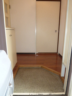 Entrance. There shoes BOX in the front door