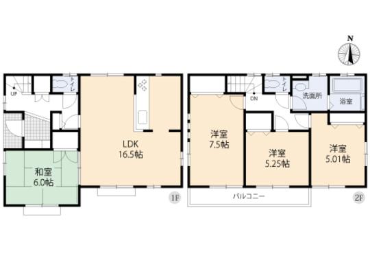 Floor plan. 34,800,000 yen, 4LDK, Land area 160.5 sq m , Building area 96.05 sq m floor plan