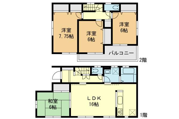 Floor plan. 35,800,000 yen, 4LDK, Land area 155.44 sq m , Building area 99.36 sq m floor plan