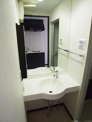 Washroom. Independent wash basin