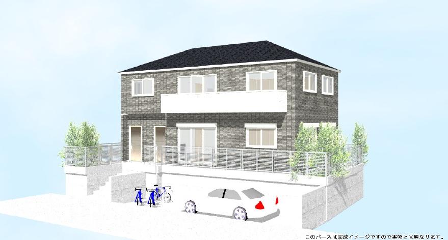 Building plan example (Perth ・ appearance). Building plan example of a two-family houses (Misawa Homes) Building price 30 million yen, Building area 154.85 sq m