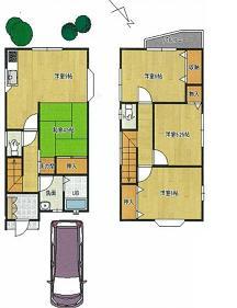Floor plan. 21,800,000 yen, 4LDK, Land area 78.44 sq m , Building area 77.07 sq m